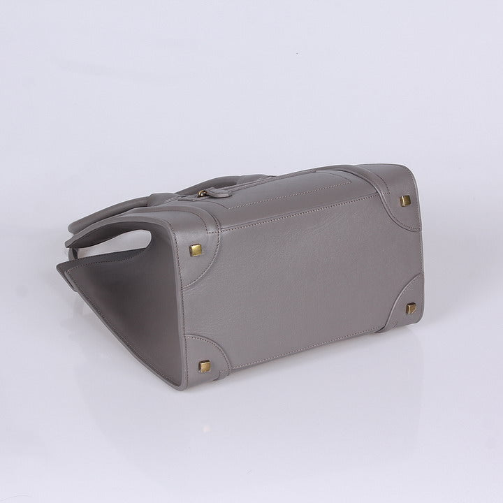 Micro Luggage Leather Handbag
